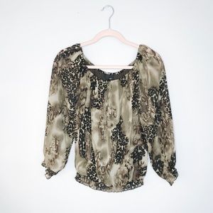 Laura Leopard Blouse